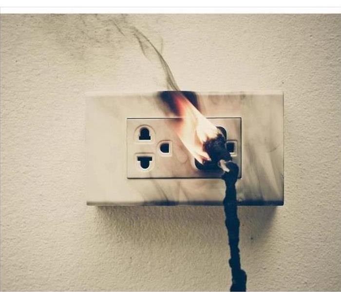Short circuit of electricity/electrical failure resulting in combustion of electric wire
